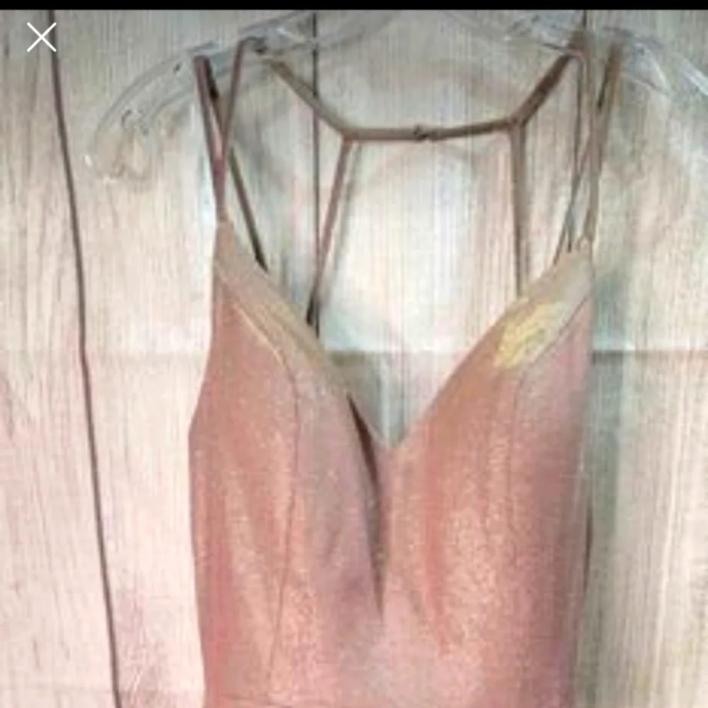 Sherri Hill rose gold iridescent prom dress size 8